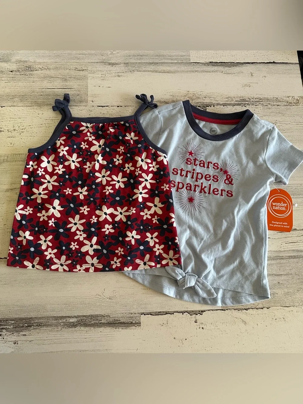 Toddler 2 July 4th Tops Size 3T NEW